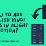 How To Add Stylish Hindi Fonts in Alight Motion