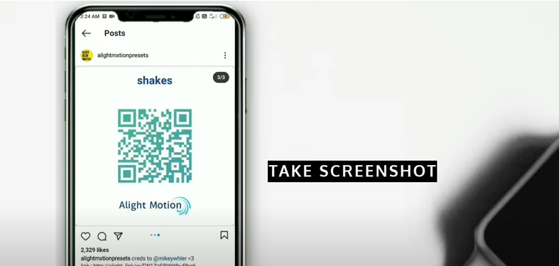 How to Scan a QR Code on Alight Motion